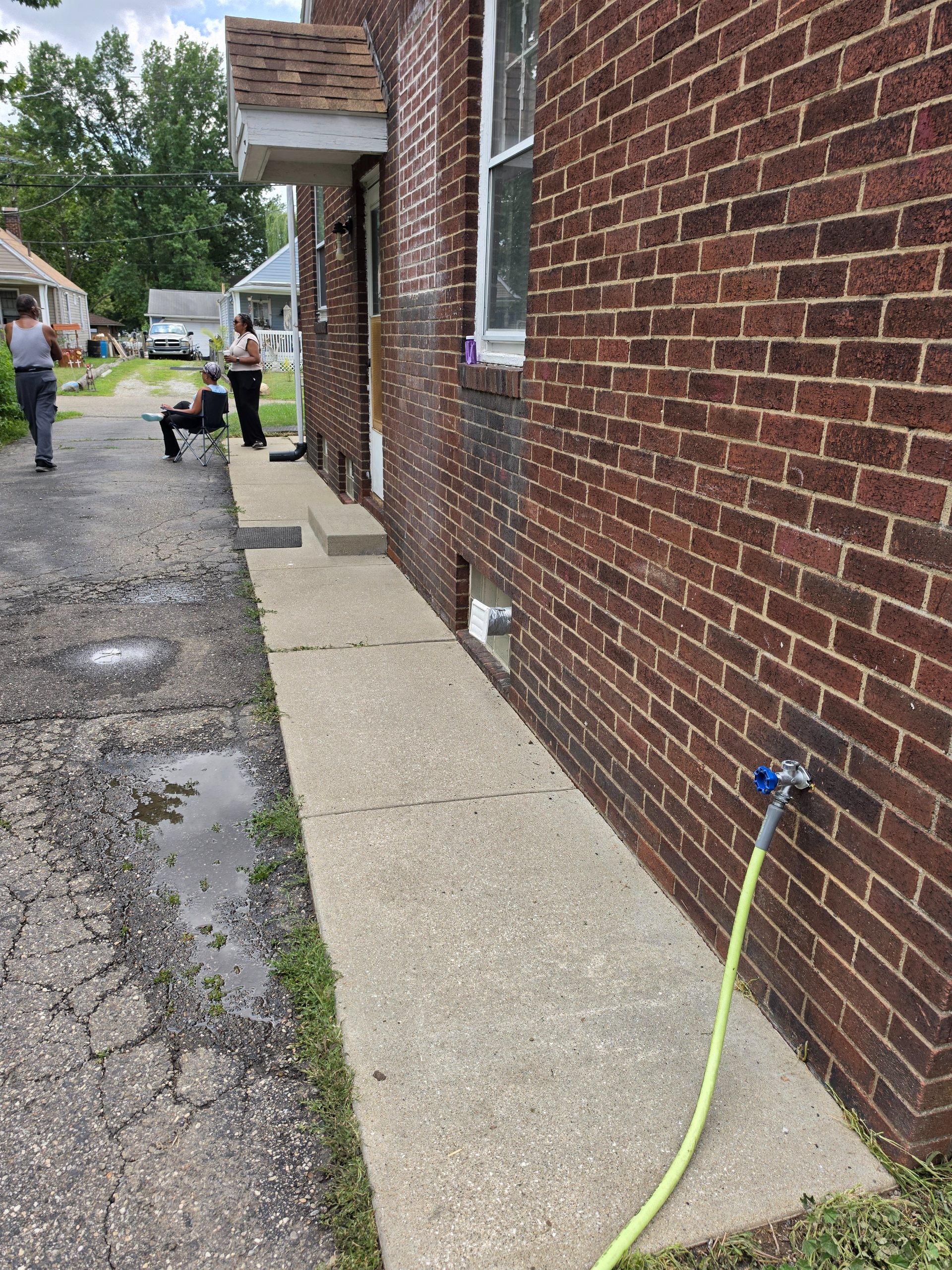 Before photo: Concrete restoration in Canton